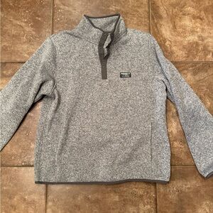 LL Bean Sweater Shirt Quarter Zip